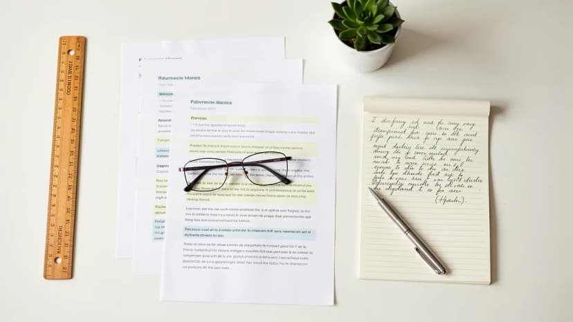 Franchise contract documents laid out on a clean desk for review