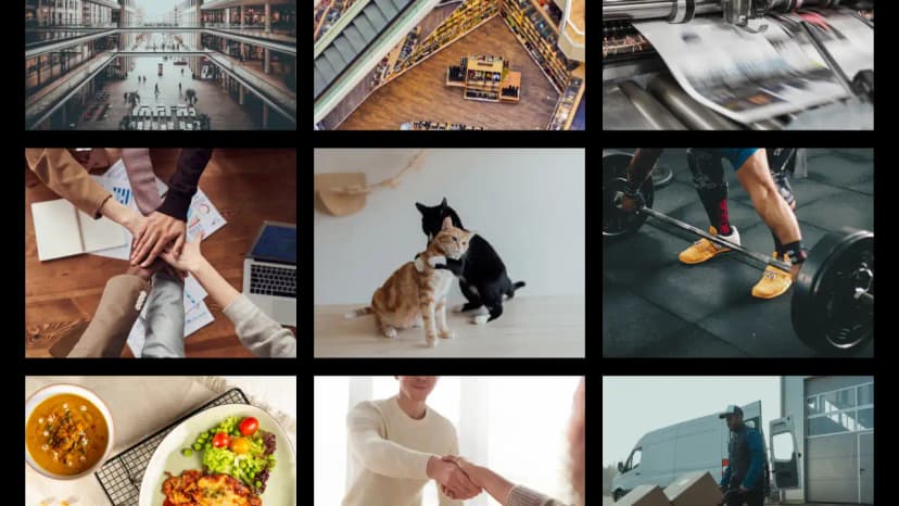 A diverse visual representation of key sectors in the UK franchise industry, including food, fitness, pet care, logistics, and retail – as featured on Franchise Hunt. Visual collage of sectors within the franchise industry including retail, pets, food, fitness, and logistics